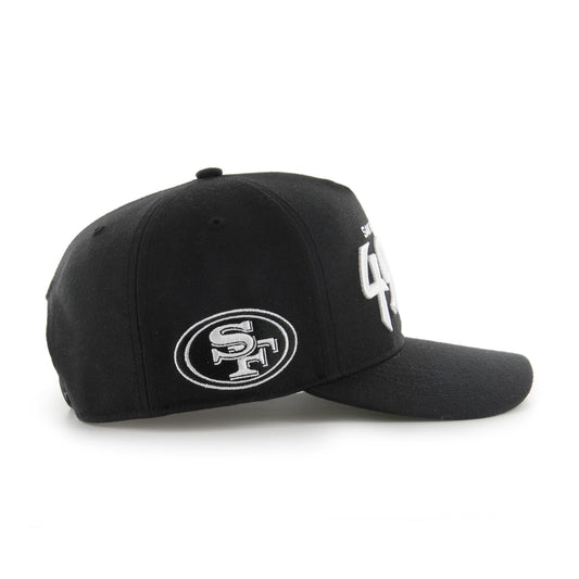 47 NFL San Francisco 49ers Attitude Hitch Relaxed Fit Snapback Cap Black