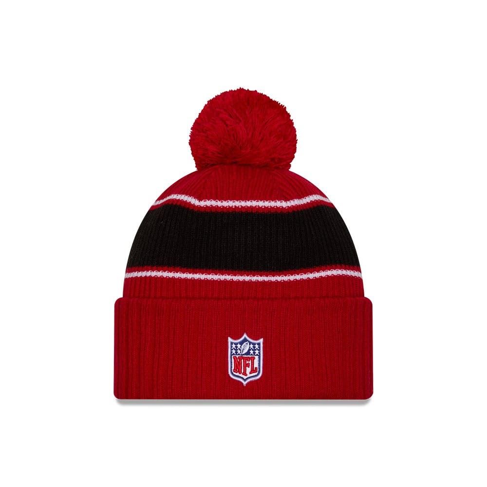 New Era Sideline 2024 American Football Beanie Pompom Winter Stamp Cap NFL Team Logo