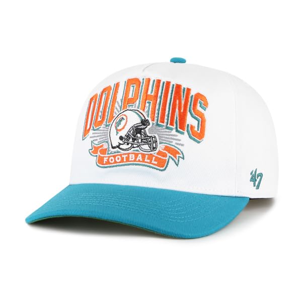 47 NFL Miami Prime Play Hitch RF Adjustable Snapback Hat - White
