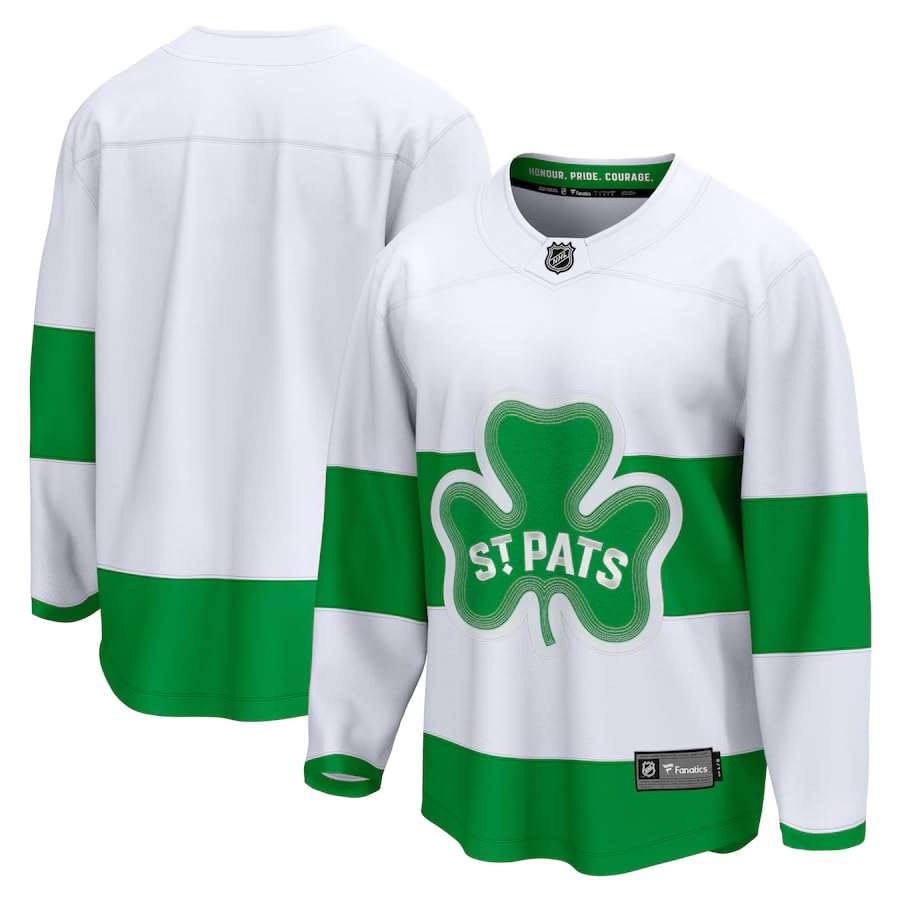 Fanatics Toronto Maple Leafs Branded St. Patricks Alternate Premier Breakaway Jersey - White