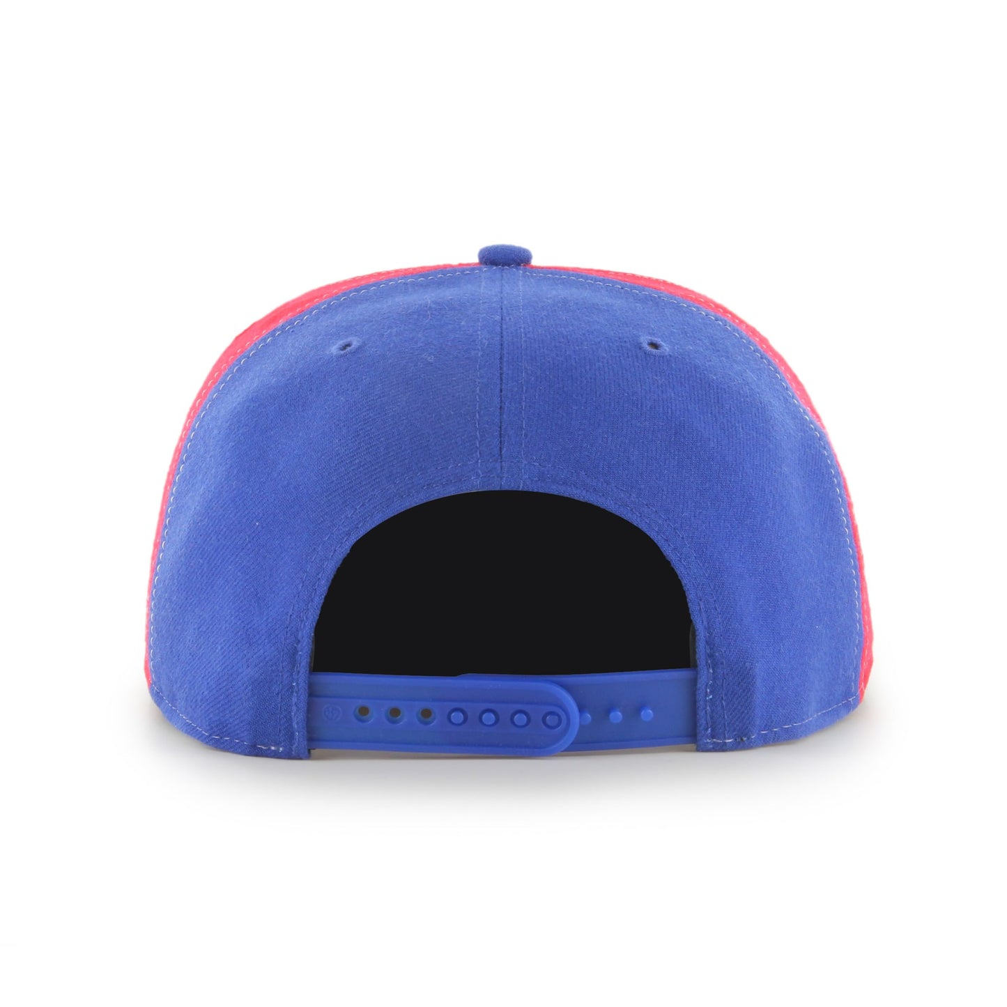 '47 Montreal Expos Pinwheel Tri-Color Sure Shot Captain Snapback Hat White