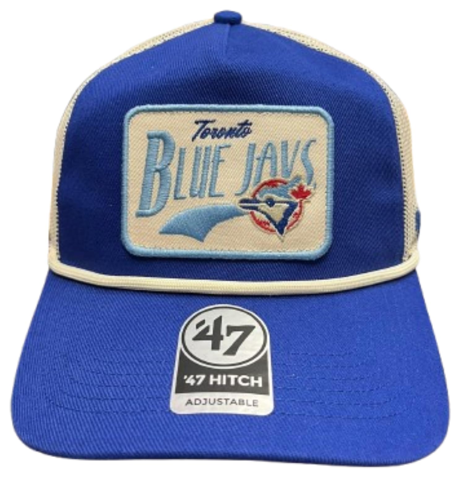47 Hitch MLB Toronto Cooperstown Emmett Rope Mesh Back Snapback Cap - Blue