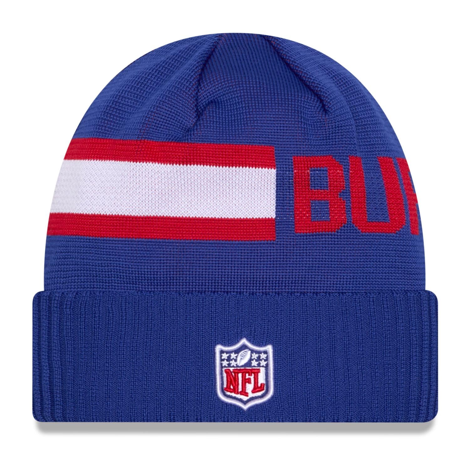 New Era NFL Sideline Tech Knit Beanie - Buffalo Bills Royal