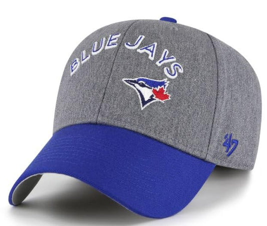 47 MVP MLB Toronto Granite Script Two Tone Adjustable Snapback Hat - Grey/Blue