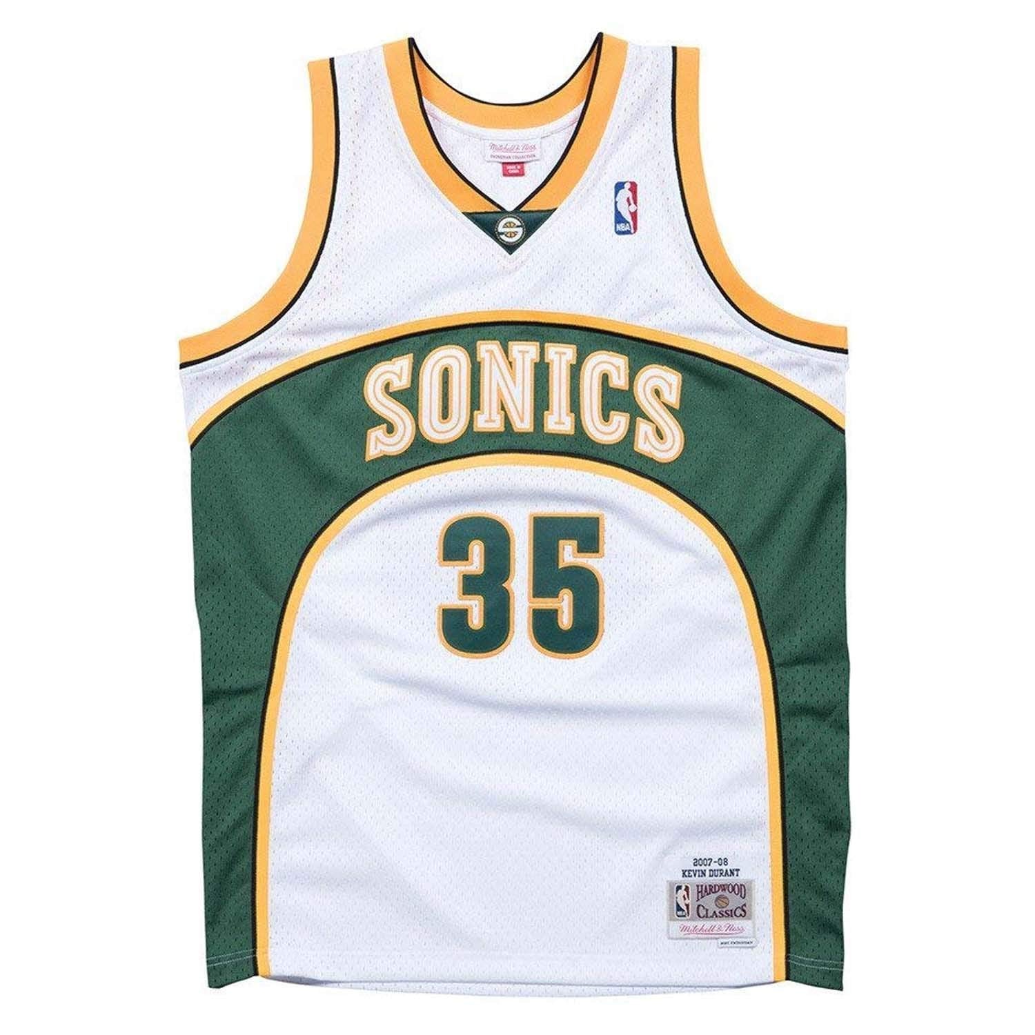 Mitchell & Ness Kevin Durant Seattle Supersonics NBA Throwback Jersey White