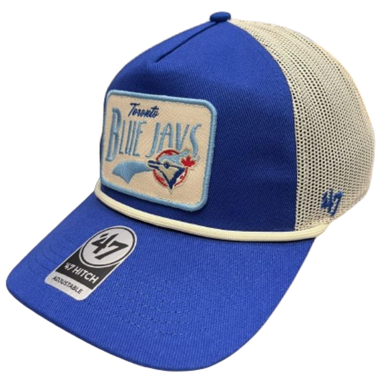 47 Hitch MLB Toronto Cooperstown Emmett Rope Mesh Back Snapback Cap - Blue
