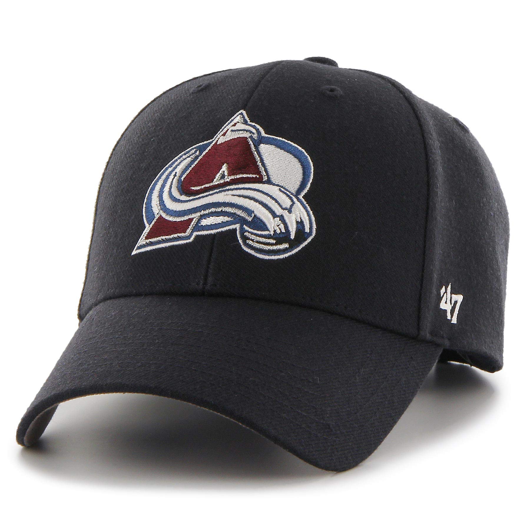 Colorado Avalanche '47 NHL MVP Structured Adjustable Strap One Size Fits Most Black Hat Cap