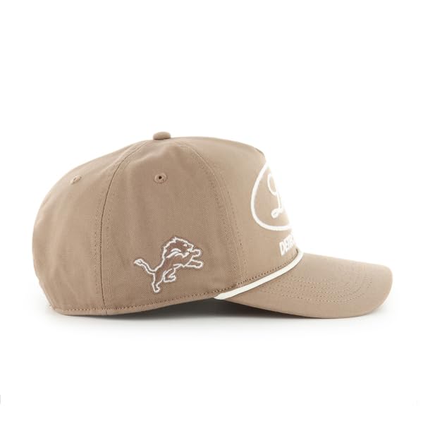 47 NFL Detroit Foundational Hitch RF Snapback Adjustable Hat - Khaki