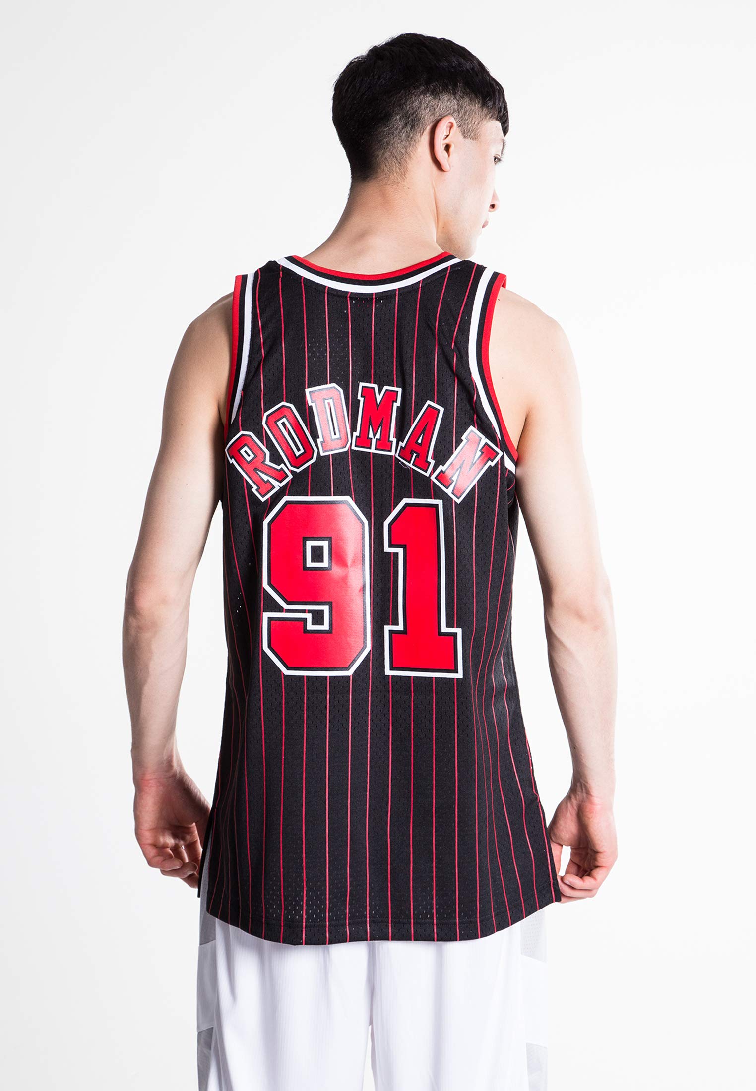 Mitchell & Ness Dennis Rodman 1995-96 Chicago Bulls Replica Swingman NBA Jersey HWC Basketball Trikot Black
