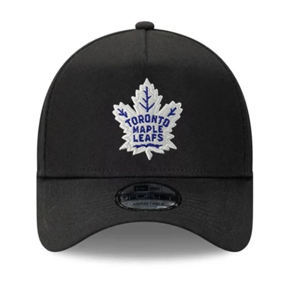 New Era NHL Toronto Maple Leafs 9FORTY A-Frame Adjustable Snapback Hat - Black