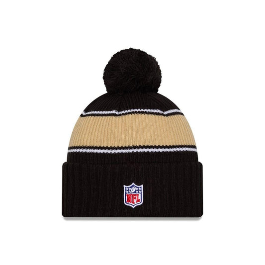 New Era Sideline 2024 American Football Beanie Pompom Winter Stamp Cap NFL Team Logo