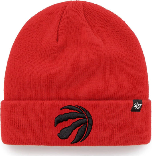 47 NBA Unisex-Adult Primary Logo Cuffed Knit Primary Logo Team Color Beanie Hat Cold Weather Hat, One Size