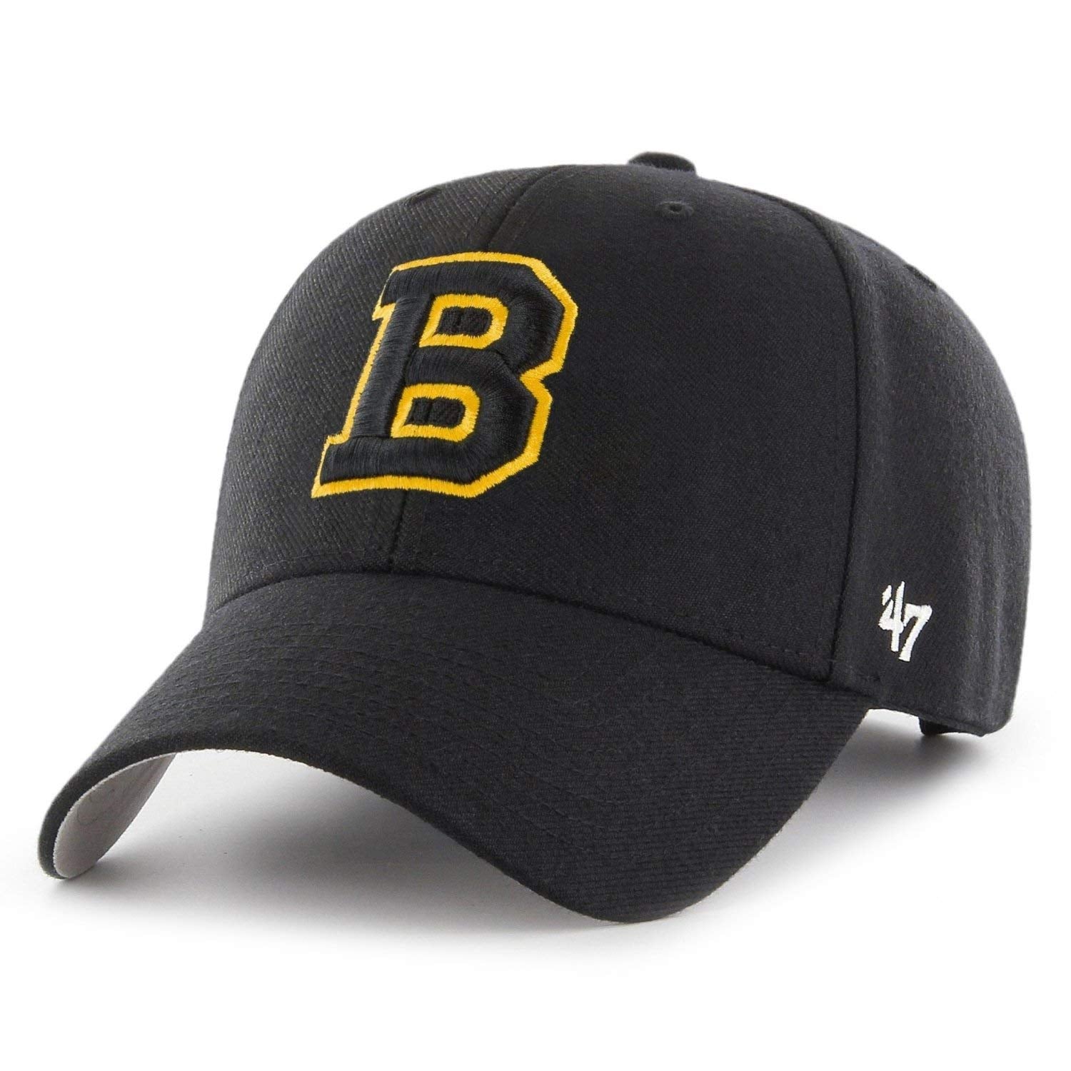 '47 Boston Bruins B 1933 Vintage Hockey MVP Adjustable NHL Cap Black