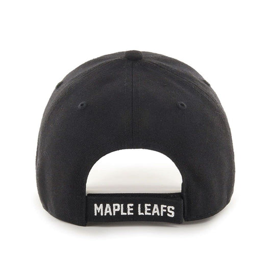 Toronto Maple Leafs Black/White MVP Adjustable Hat - Size One Size