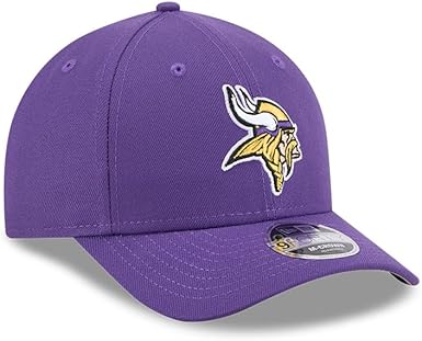 New Era 9FORTY 2025 NFL Team Collection M-Crown Adjustable Snapback Hat (CA/US, Alpha, One Size, Minnesota Vikings, Purple)