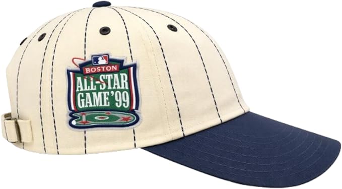 47 MLB Rawlings Pinstripe Clean Up Adjustable Hat - Beige (CA/US, Alpha, One Size, Boston, Beige)