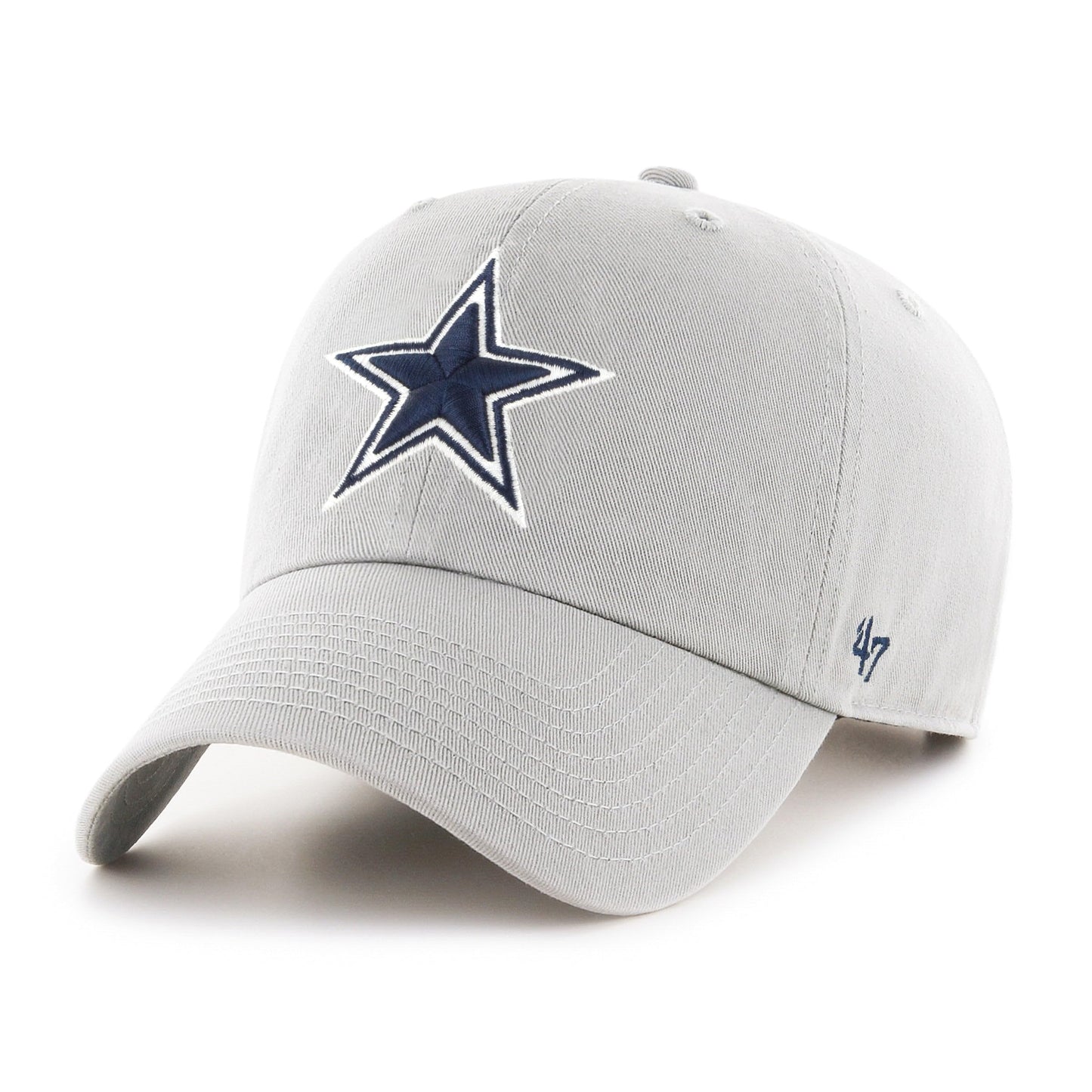 47 Dallas Cowboys Clean Up Adjustable Hat- Grey