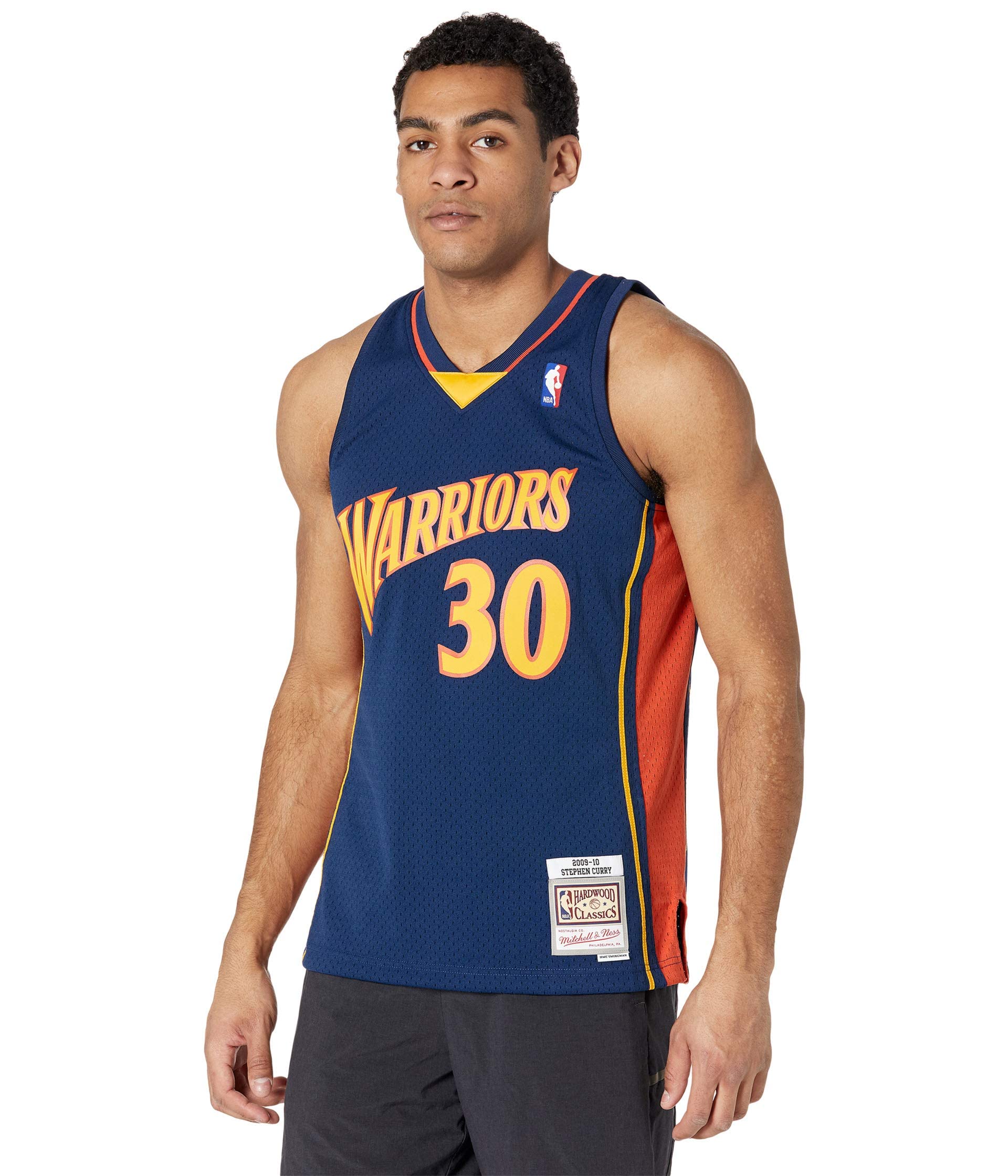 Mitchell & Ness Stephen Curry Golden State Warriors NBA Throwback Jersey - Navy 2009-2010