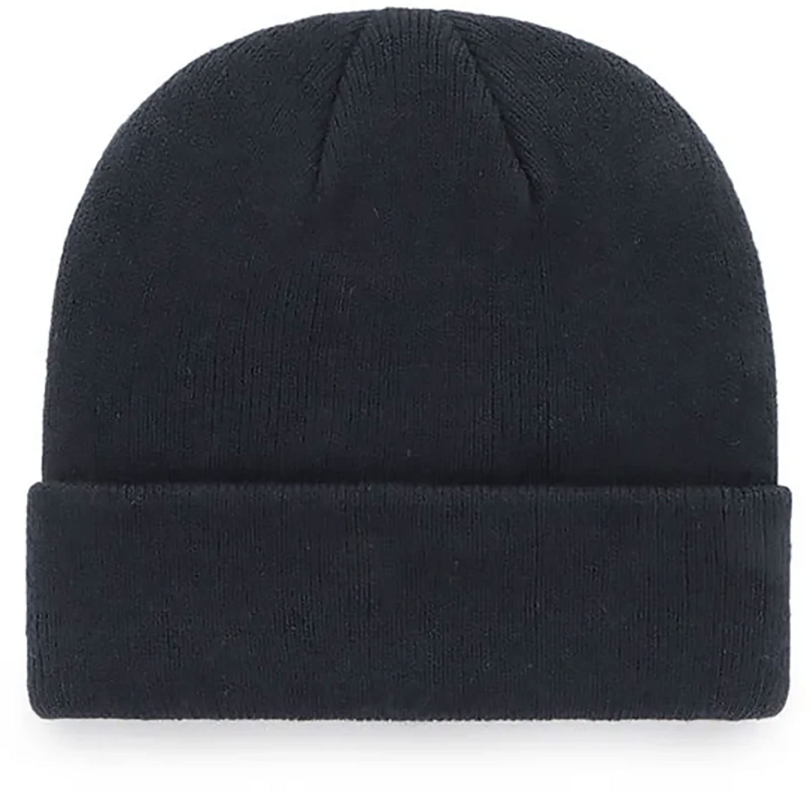 '47 Seattle Kraken Mens Womens Raised Cuff Knit Stretch Fit Navy Light Blue Logo Beanie, One Size, Navy, One Size