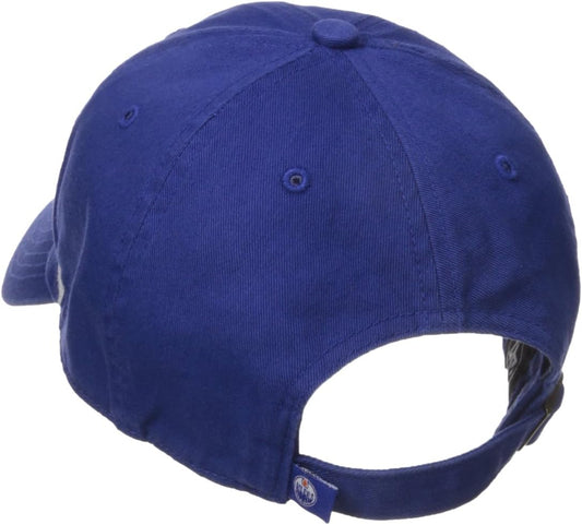 47 Brand H-RGW06GWS-RY NHL Edmonton Oilers Clean up Adjustable Cap (Royal, One-Size)