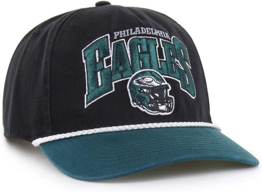 47 NFL Philadelphja Palermo Hitch RF Adjustable Snapback Hat - Black/Green