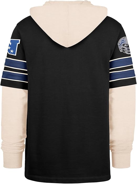 47 NFL Detroit Split Zone Cornerback Duo Lacer - Black/Cream (CA/US, Alpha, XX-Large, Regular, Regular, Black)