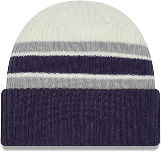 New Era NHL Toronto Maple Leafs Vintage Knit Beanie - Cream/Blue