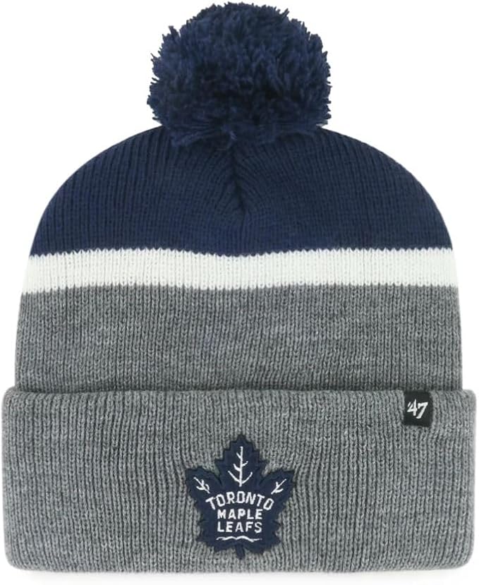 47 NHL Toronto Split Shadow Cuff Knit Toque - Navy/White