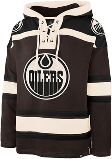 47 NHL Edmonton Lacer Fleece Hoodie - Dark Chocolate (CA/US, Alpha, Medium, Regular, Regular, Brown)