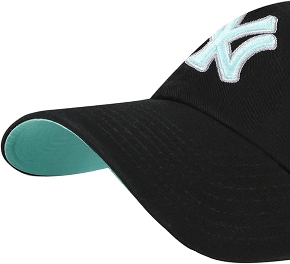 47 MLB New York Black Mint Double Under Clean Up Adjustable Hat - Black