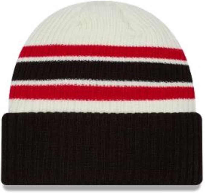 New Era NHL Ottawa Senators Vintage Knit Beanie - Cream/Black