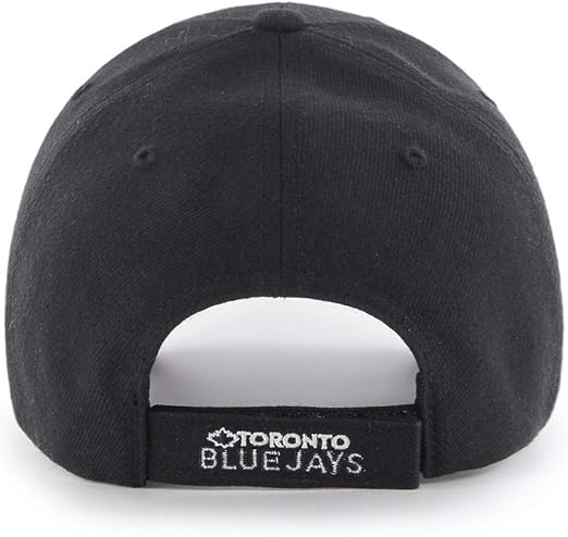 Toronto Blue Jays Black/White MVP Adjustable Hat - Size One Size
