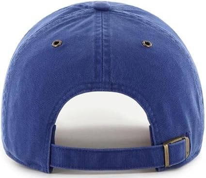 47 MLB Los Angeles Dodgers Windham Suede Clean Up Adjustable Hat - Royal Blue/Light Brown