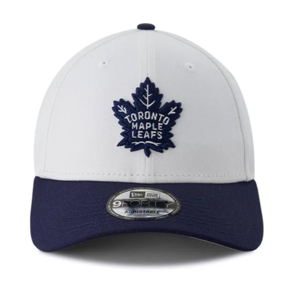 New Era NHL Toronto Maple Leafs 9FORTY Adjustable Snapback Hat - White/Blue