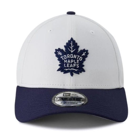 New Era NHL Toronto Maple Leafs 9FORTY Adjustable Snapback Hat - White/Blue