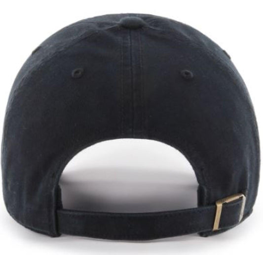 47 NFL Detroit Clean Up Adjustable Cap - Black on Black