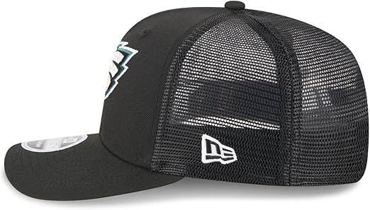 New Era 9SEVENTY 2025 NFL Team Collection Adjustable Stretch-Snap Hat (CA/US, Alpha, One Size, Philadelphia Eagles, Black)