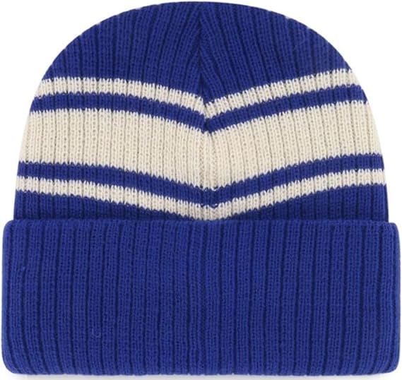 47 NHL Edmonton Harbor Stripe Cuff Knit Beanie - Blue/White