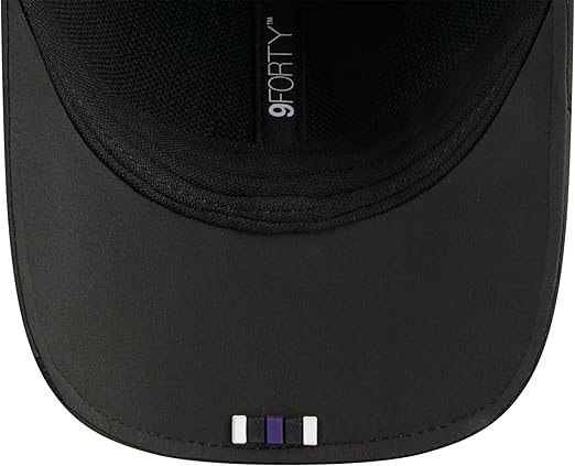 New Era Men's NFL 2025 Sideline M-Crown 9FORTY Adjustable Hat (CA/US, Alpha, One Size, Black, Baltimore Ravens)