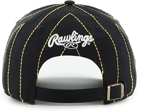 47 MLB Pittsburgh Rawlings Pinstripe Hitch Adjustable Snapback Hat - Red