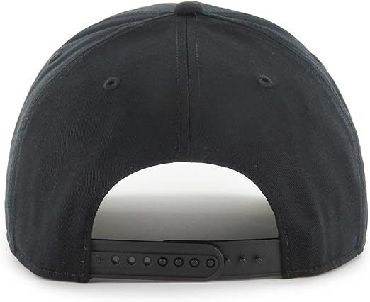 47 Edmonton Oilers Sure Shot Hitch Side Patch Snapback - Black and White