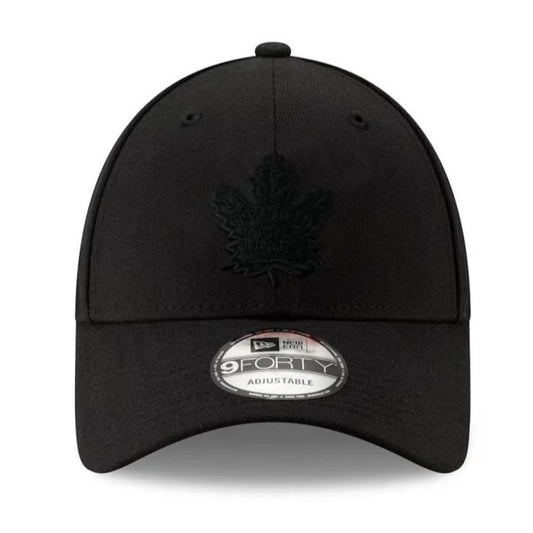 New Era NHL Toronto Maple Leafs 9FORTY Adjustable Snapback Hat - Black/Black
