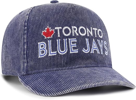 47 Hitch MLB Toronto Reclaim Corduroy Adjustable Snapback Hat - Blue