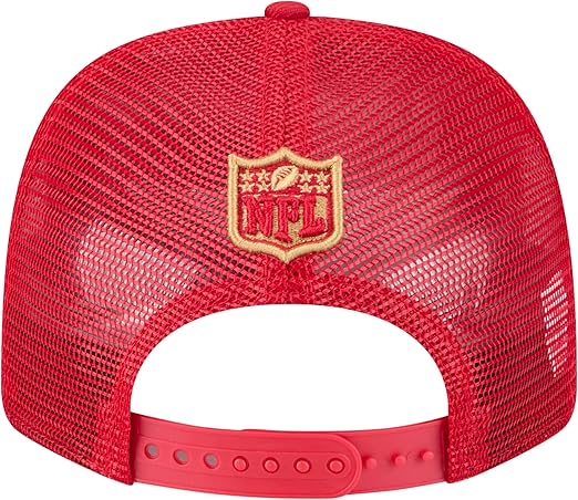 New Era 9SEVENTY 2025 NFL Team Collection Adjustable Stretch-Snap Hat (CA/US, Alpha, One Size, San Francisco 49ers, Scarlet)