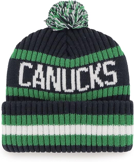 Vancouver Canucks NHL '47 Bering Cuff Pom Knit Hat - One Size