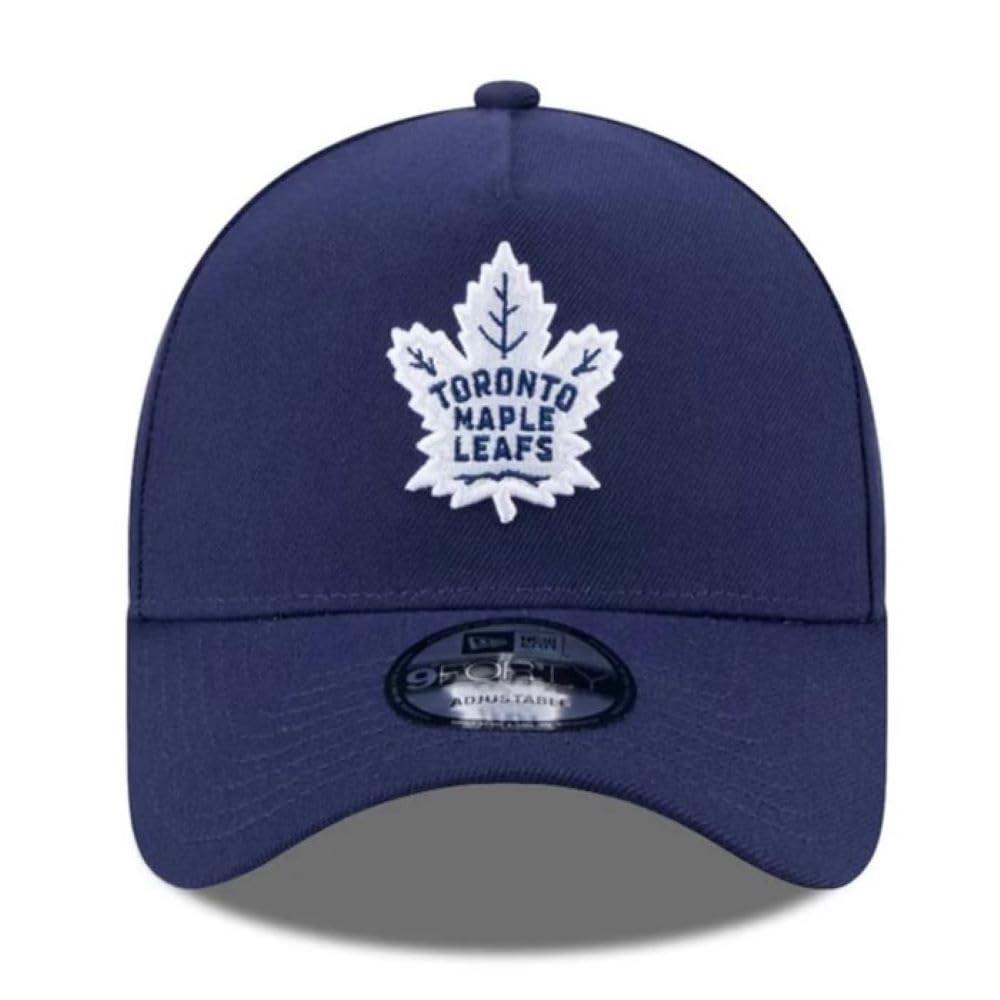 New Era NHL Toronto Maple Leafs 9FORTY A-Frame Adjustable Snapback Hat - Navy Blue