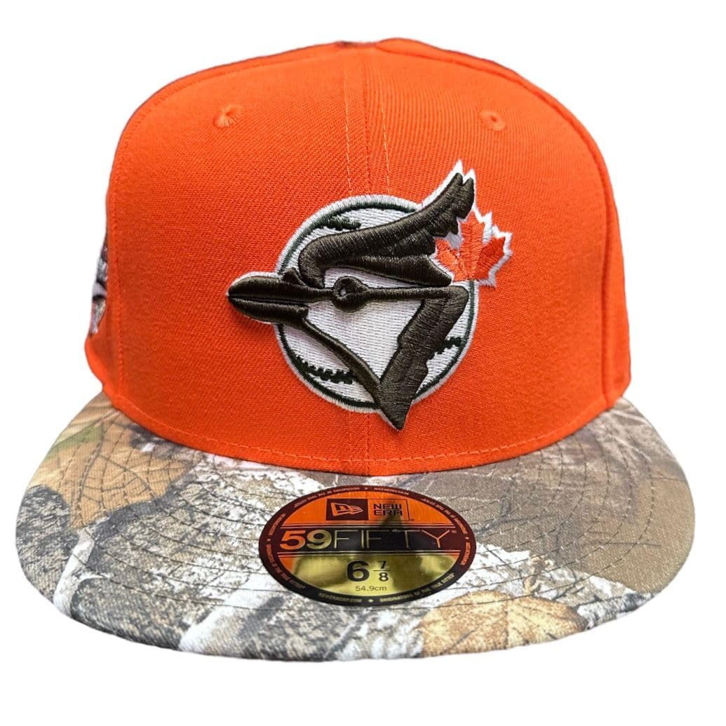 New Era MLB Toronto Blue Jays Real Tree Rush 1993 World Series 59FIFTY Fitted Hat - Orange/Camo