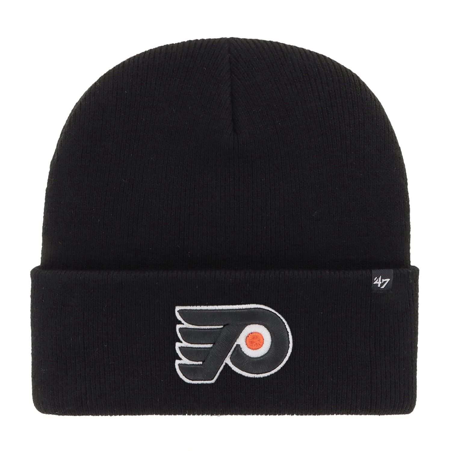 '47 Brand Philadelphia Flyers Black Haymaker NHL Cuff Knit Beany Beanie One Size Forty Seven