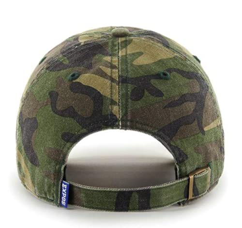 47 Expos Camo Camouflage Adjustable Strap Clean Up Adjustable One Size Hat Cap Brand