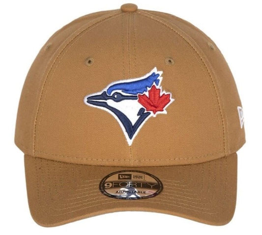 New Era 9FORTY MLB Toronto Blue Jays Stretch Snap Adjustable Hat - Light Bronze